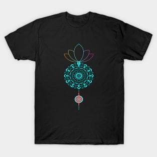 Mandala with lotus and pendant T-Shirt